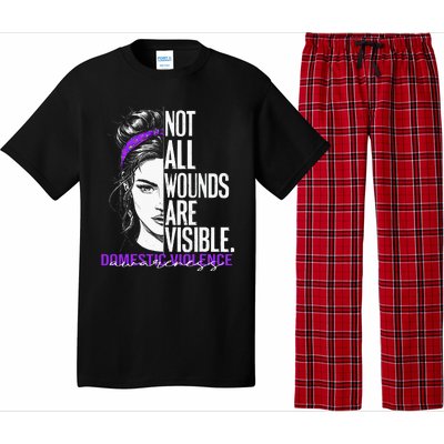 Not All Wounds Are Visible Wo Domestic Violence Awareness Pajama Set