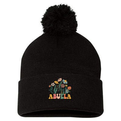 New Abuela Wildflower First Birthday & Baby Shower Pom Pom 12in Knit Beanie