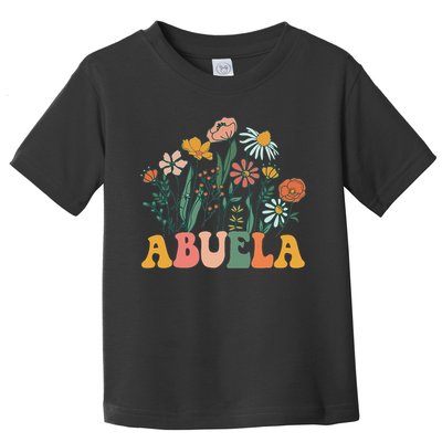 New Abuela Wildflower First Birthday & Baby Shower Toddler T-Shirt