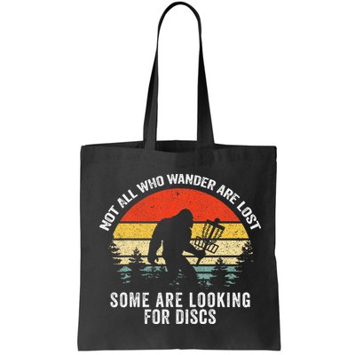 Not All Who Wander Are Lost Disc Golf Bigfoot Christmas Bag