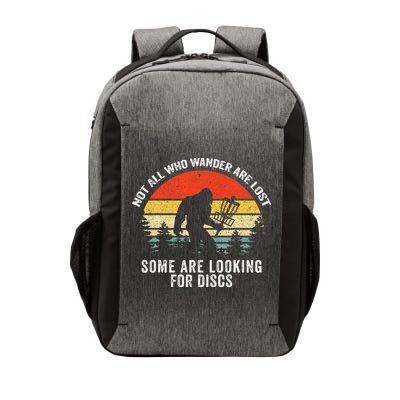 Not All Who Wander Are Lost Disc Golf Bigfoot Christmas Vector Backpack