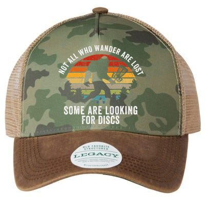 Not All Who Wander Are Lost Disc Golf Bigfoot Sasquatch Legacy Tie Dye Trucker Hat