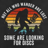 Not All Who Wander Are Lost Disc Golf Bigfoot Sasquatch Adult Drive Performance Visor