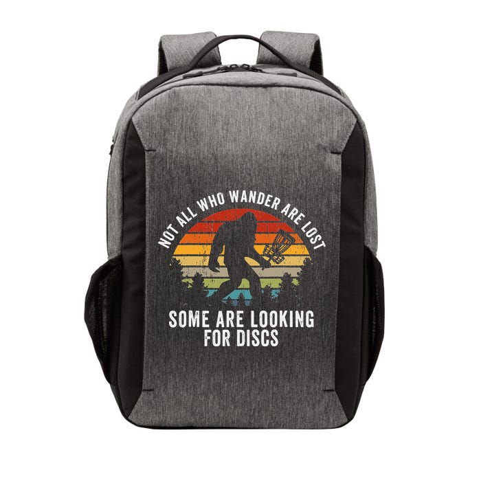 Not All Who Wander Are Lost Disc Golf Bigfoot Sasquatch Vector Backpack