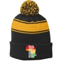 Never Argue With Anyone Harriet Would Have Left Behind Stripe Pom Pom Beanie