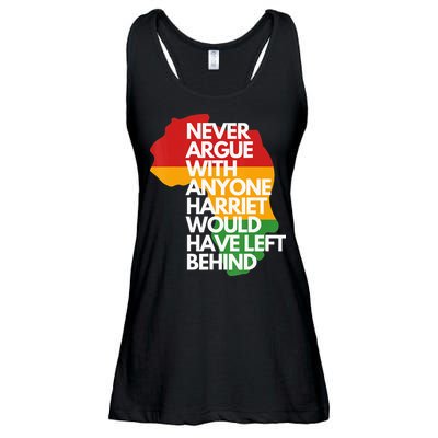 Never Argue With Anyone Harriet Would Have Left Behind Ladies Essential Flowy Tank
