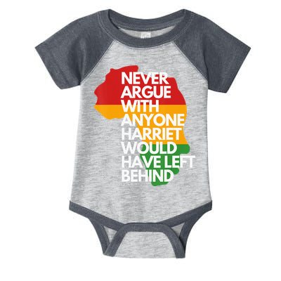 Never Argue With Anyone Harriet Would Have Left Behind Infant Baby Jersey Bodysuit
