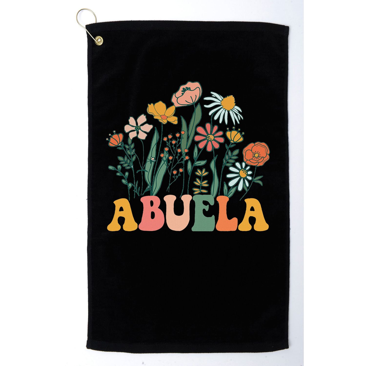 New Abuela Wildflower First Birthday & Baby Shower Golf Towel