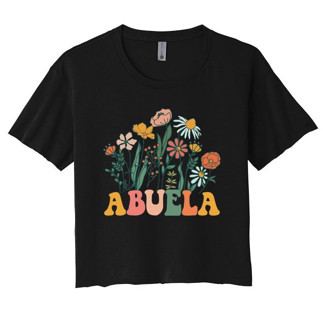 New Abuela Wildflower First Birthday & Baby Shower Crop Top