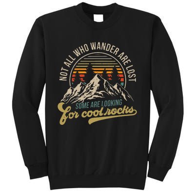 Not All Who Wander Are Lost Some Are Looking For Cool Rocks Sweatshirt