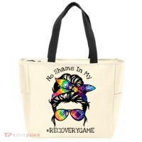 Narcotics Anonymous Womens Sobriety Gifts AA NA Zip Tote Bag