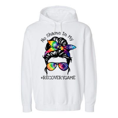 Narcotics Anonymous Womens Sobriety Gifts AA NA Garment-Dyed Fleece Hoodie