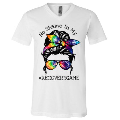 Narcotics Anonymous Womens Sobriety Gifts AA NA V-Neck T-Shirt