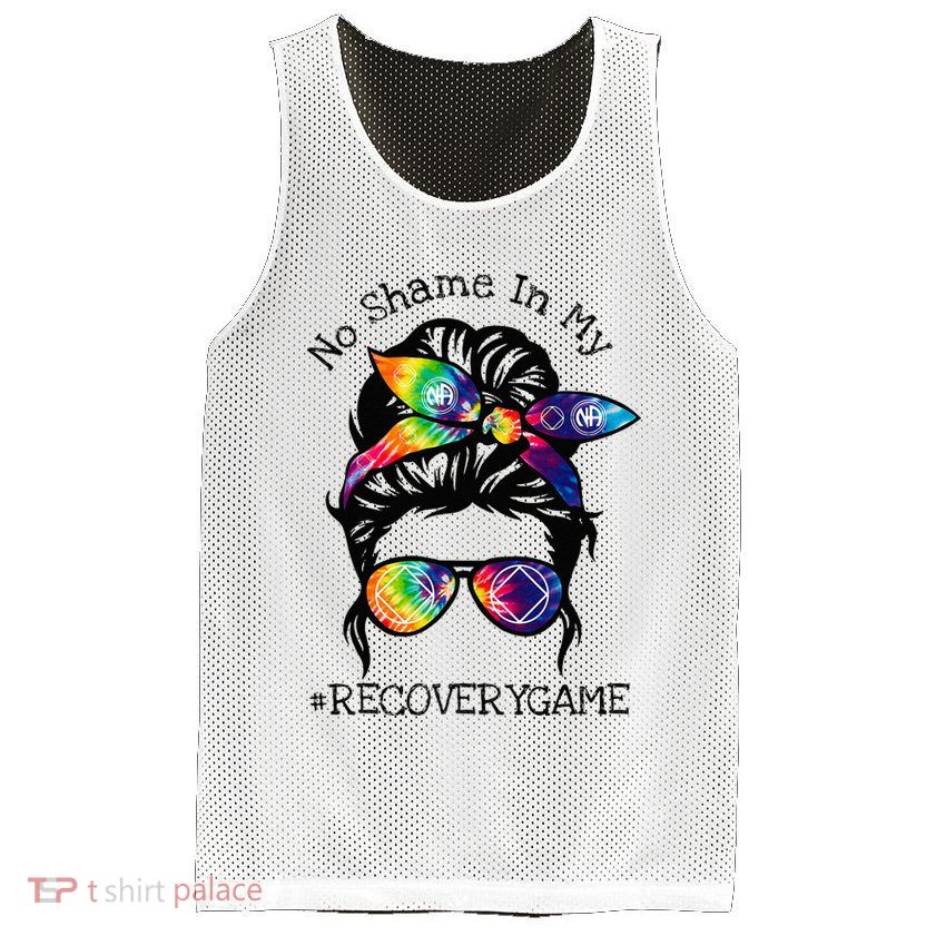 Narcotics Anonymous Womens Sobriety Gifts AA NA Mesh Reversible Basketball Jersey Tank