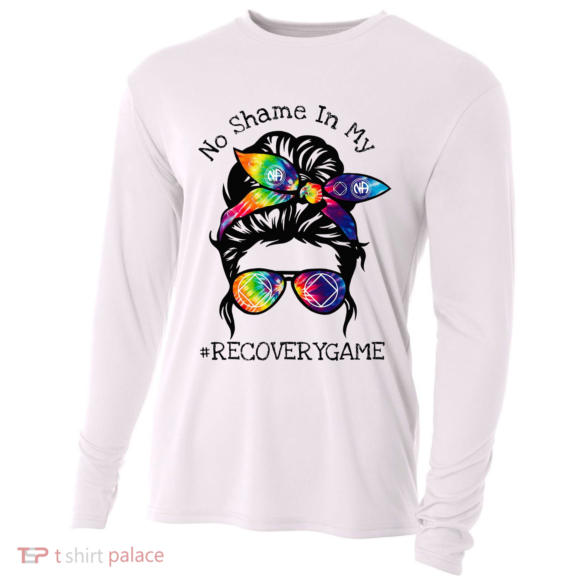 Narcotics Anonymous Womens Sobriety Gifts AA NA Cooling Performance Long Sleeve Crew