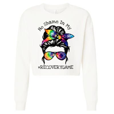 Narcotics Anonymous Womens Sobriety Gifts AA NA Cropped Pullover Crew