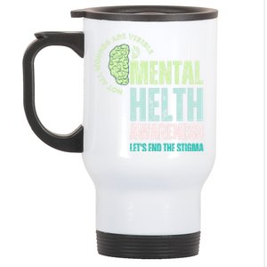 Not All Wounds Are Visible Tal Health Awareness Cool Gift Stainless Steel Travel Mug