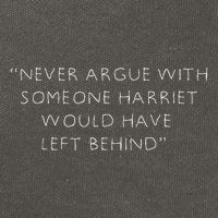 Never Argue With Someone Harriet Would Have Left Behind Cotton Canvas Backpack