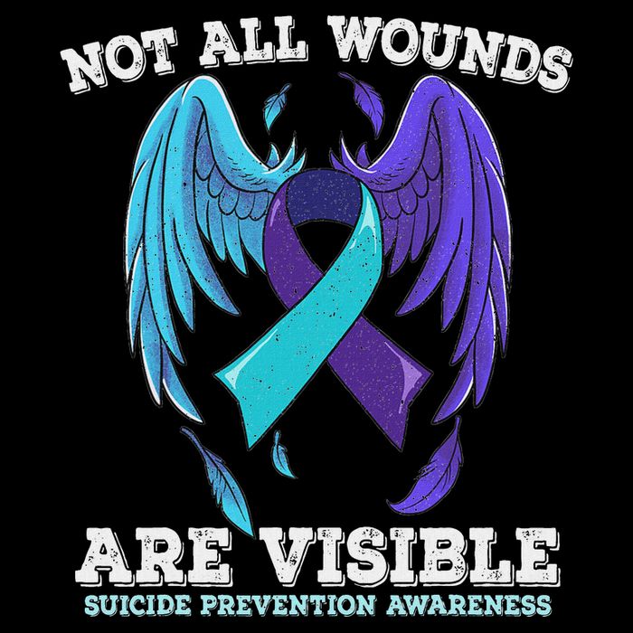 Not All Wounds Are Visible Suicide Awareness Mousepad