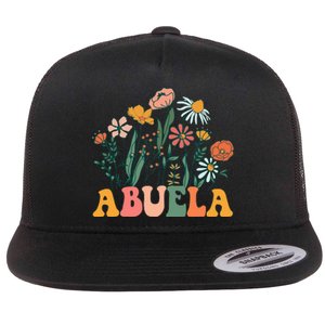 New Abuela Wildflower First Birthday & Baby Shower Flat Bill Trucker Hat