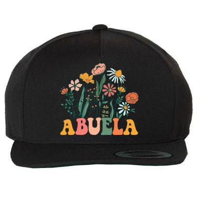 New Abuela Wildflower First Birthday & Baby Shower Wool Snapback Cap