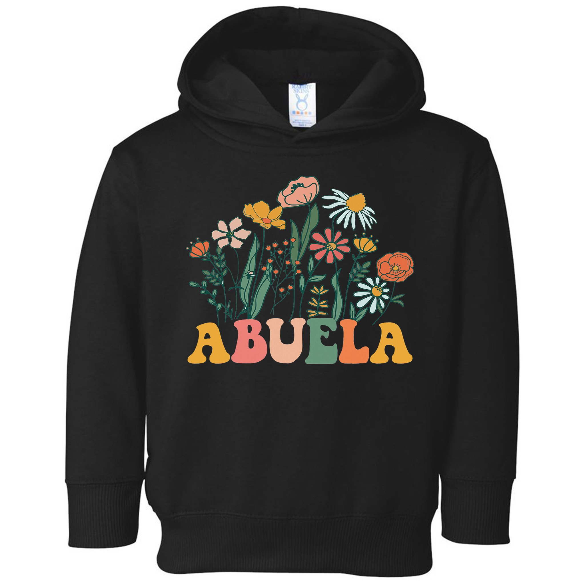 New Abuela Wildflower First Birthday & Baby Shower Toddler Hoodie