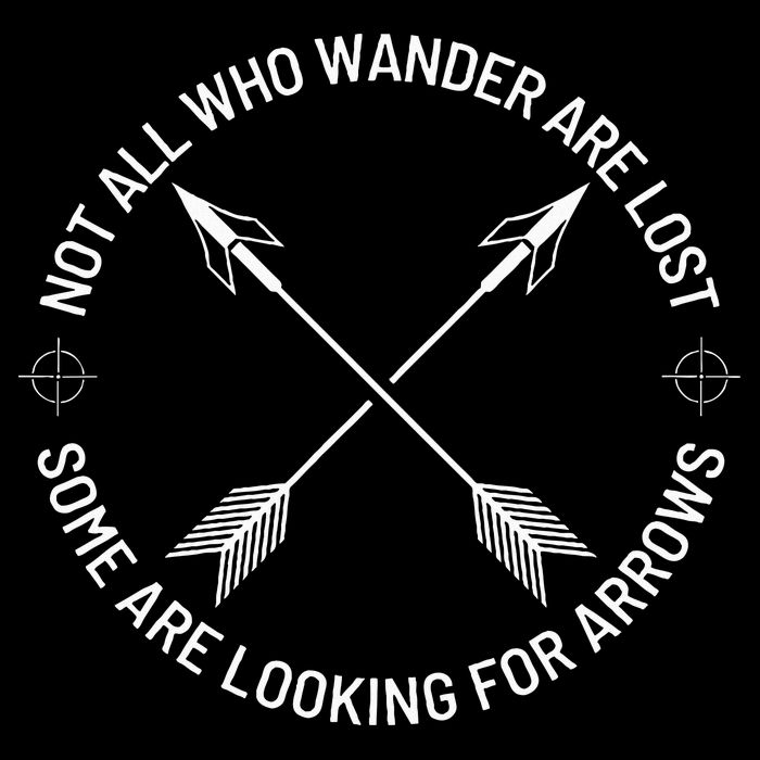 Not All Who Wander Are Lost Some Are Looking For Arrows Full-Length Apron With Pockets