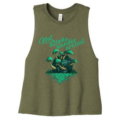 Not All Who Wander Are Lost Women's Racerback Cropped Tank