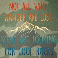 Not All Who Wander Are Lost Some Are Looking For Cool Rocks Legacy Tie Dye Trucker Hat