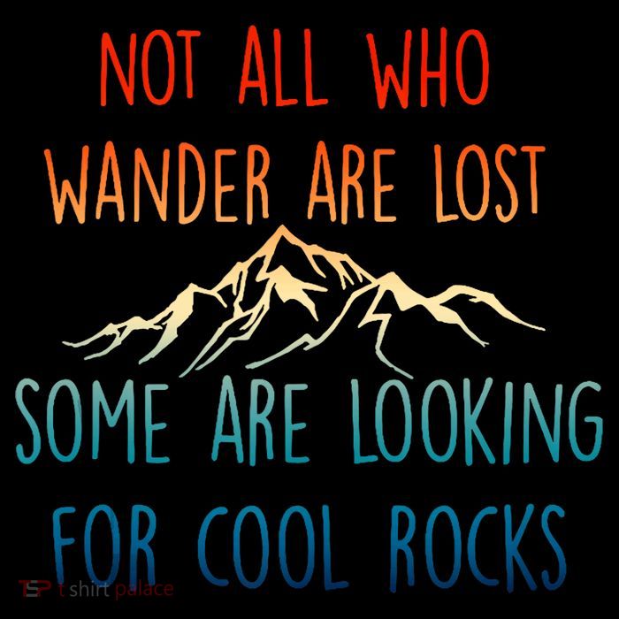 Not All Who Wander Are Lost Some Are Looking For Cool Rocks Stripe Pom Pom Beanie