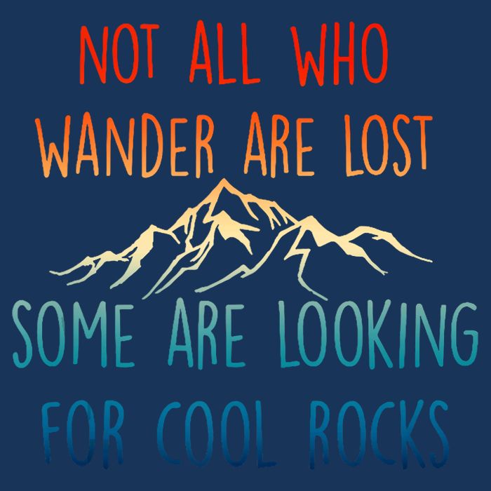 Not All Who Wander Are Lost Some Are Looking For Cool Rocks Infant Baby Jersey Bodysuit