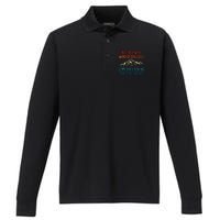 Not All Who Wander Are Lost Some Are Looking Performance Long Sleeve Polo