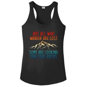 Not All Who Wander Are Lost Some Are Looking Ladies PosiCharge Competitor Racerback Tank