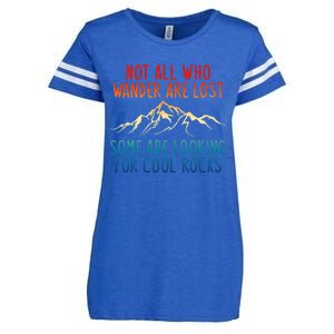 Not All Who Wander Are Lost Some Are Looking Enza Ladies Jersey Football T-Shirt