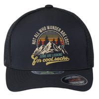 Not All Who Wander Are Lost Some Are Looking For Cool Rocks Flexfit Unipanel Trucker Cap