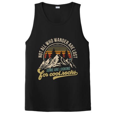 Not All Who Wander Are Lost Some Are Looking For Cool Rocks PosiCharge Competitor Tank