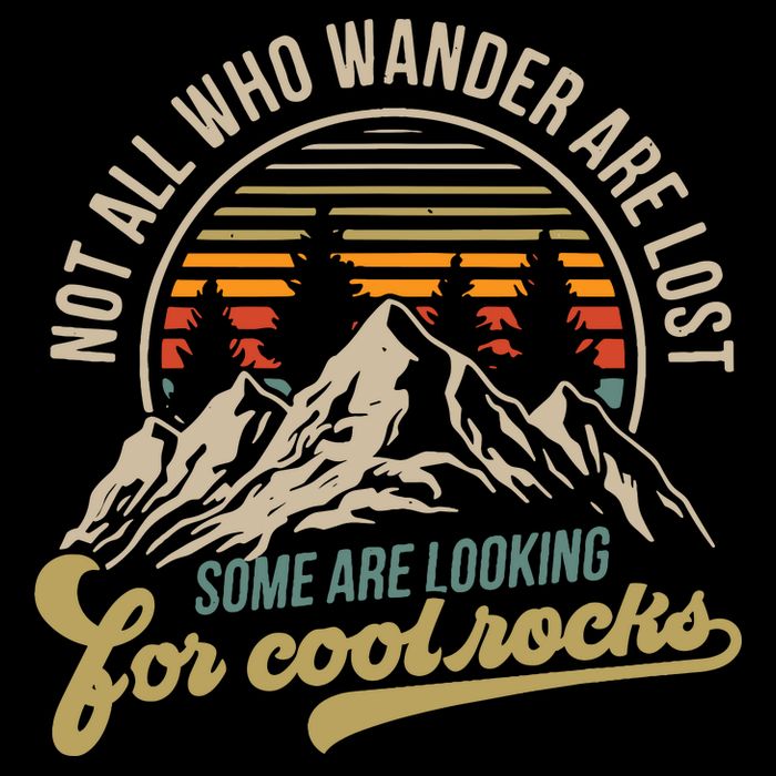 Not All Who Wander Are Lost Some Are Looking For Cool Rocks Wool Snapback Cap