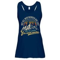Not All Who Wander Are Lost Some Are Looking For Cool Rocks Ladies Essential Flowy Tank