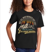 Not All Who Wander Are Lost Some Are Looking For Cool Rocks Kids T-Shirt