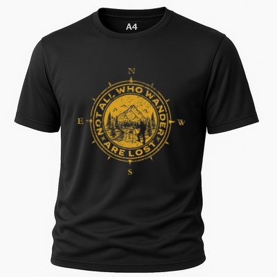 Not All Who Wander Are Lost Compass Performance Shirt