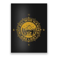 Not All Who Wander Are Lost Compass Poster