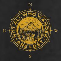 Not All Who Wander Are Lost Compass 25L Jumbo Tote