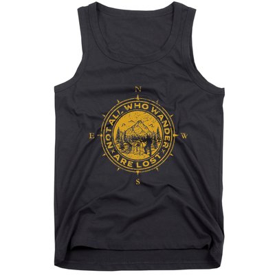 Not All Who Wander Are Lost Compass Tank Top