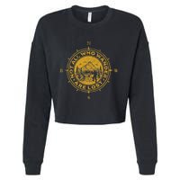 Not All Who Wander Are Lost Compass Cropped Pullover Crew