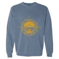 Not All Who Wander Are Lost Compass Garment-Dyed Sweatshirt