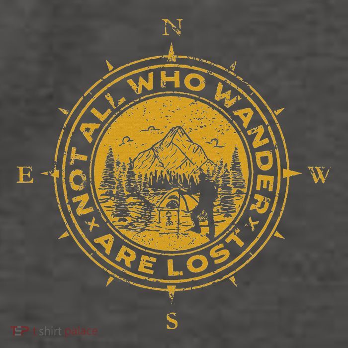 Not All Who Wander Are Lost Compass Vector Backpack