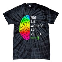 Not All Wounds Are Visible Mental Health Awareness Tie-Dye T-Shirt