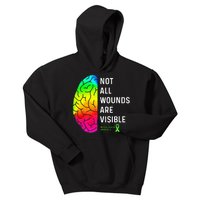 Not All Wounds Are Visible Mental Health Awareness Kids Hoodie