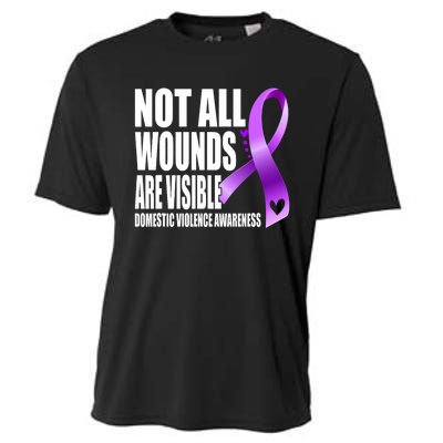 Not All Wounds Are Visible Domestic Violence Awareness Cooling Performance Crew T-Shirt