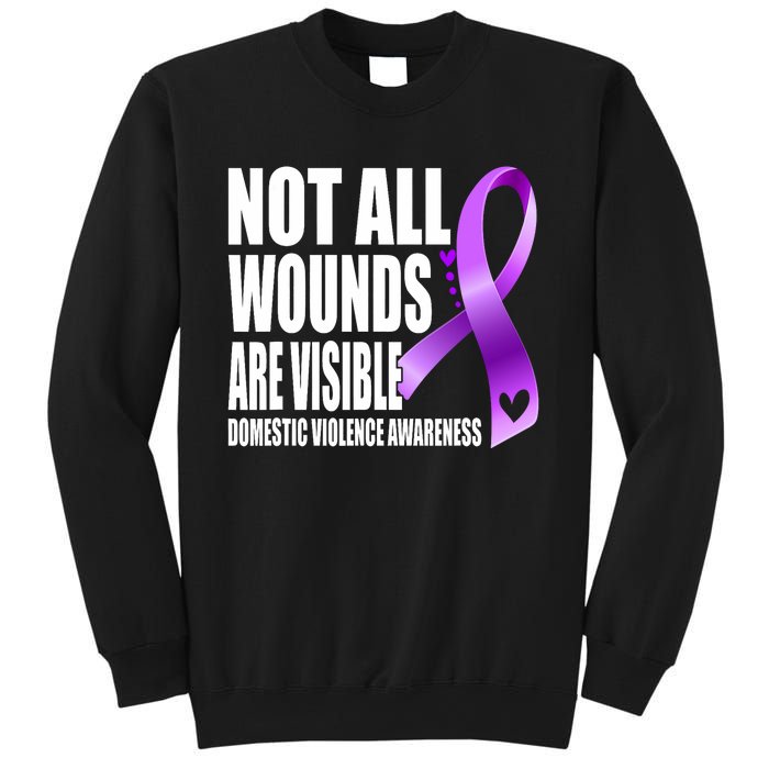 Not All Wounds Are Visible Domestic Violence Awareness Sweatshirt